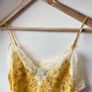 The Kooples Sunrise Yellow Floral 100% Silk Lace Camisole Top XS Image 3