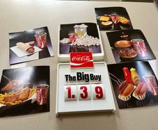 Coca Cola American Menu Sign Rare