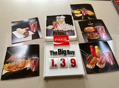 Coca Cola American Menu Sign Rare