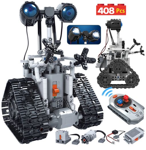 408PCS City Creative RC Robot Electric LEGO Building Blocks Technic Remote Control Intelligent Robot Bricks Toys For Children