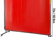 Welding Curtain Screen 1 or 3 Panel Flame Retardant Fire Proof Blanket Mobile Anti UV Vinyl Translucent Shield 6x6FT 6x8FT