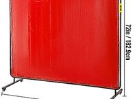 main image for ad Welding Curtain Screen 1 or 3 Panel Flame Retardant Fire Proof Blanket Mobile Anti UV Vinyl Translucent Shield 6x6FT 6x8FT