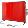 BRAND NEW Welding Curtain Screen 1 or 3 Panel Flame Retardant Fire Proof Blanket Mobile Anti UV Vinyl Translucent Shield 6x6FT 6x8FT Image 2