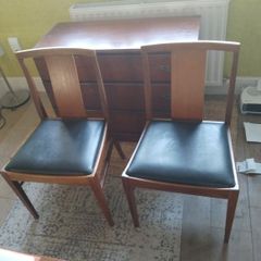 pair of g plan dining chairs