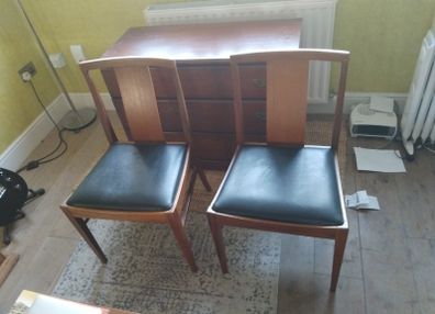 pair of g plan dining chairs