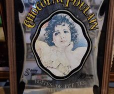 Vintage Chocolat Poulain mirror