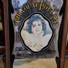 Vintage Chocolat Poulain mirror