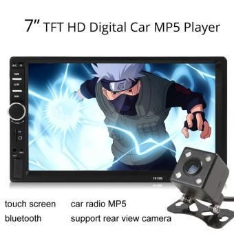 2 Din Car Video Player 7 inch Touch Screen Multimedia player MP5 Player USB FM Bluetooth With Rear View Camera
