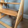 Highchair Hauck Alpha + Natural Wooden High Chair Made of Beech for Children from 6 Months to 90 kg Image 3