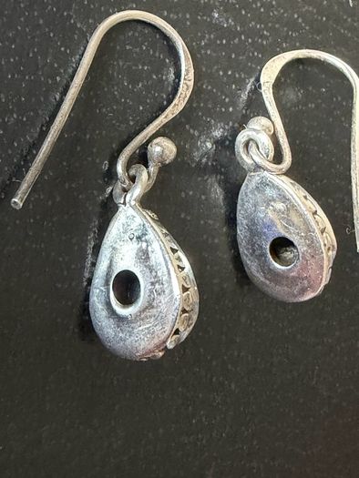 silver earrings