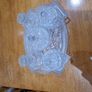 Glass dressing table set Image 3