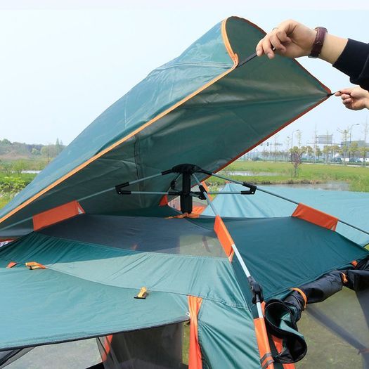 5-6 Persons Automatic Tent Outdoor Camping Tent Double Layer Waterproof Easy Instant Setup Protable Backpacking For Sun Shelter