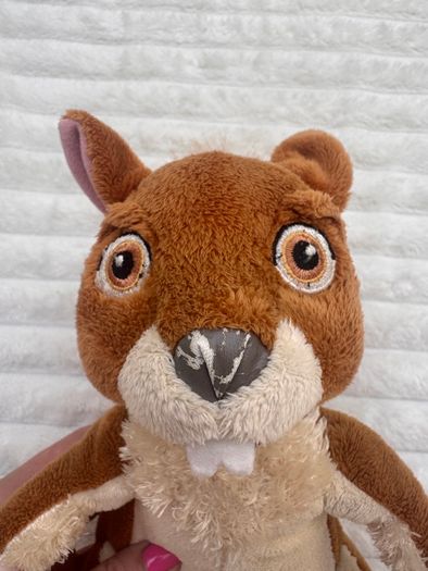 Disney The Wild Benny Squirrel Soft Plush approx. 10" Dirty Damaged Vintage Please see photos