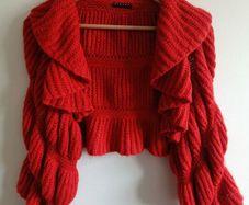 Beautiful Red Sisley Bolero