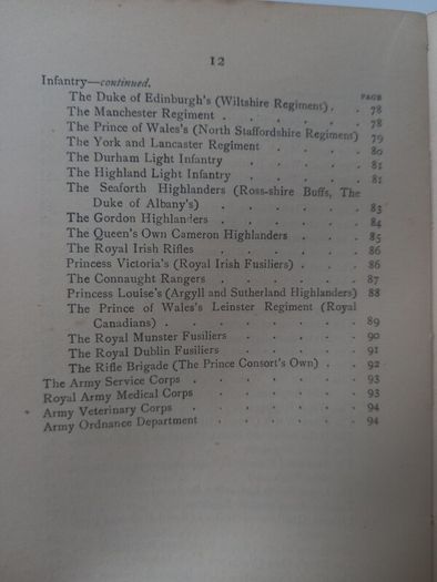 SALE!  A Pocket History Of The Regiments by Lieutenant Charles Lamb, 2nd edition, 1917