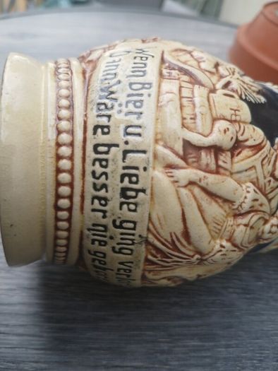 Rare Vintage Relief Beer Stein