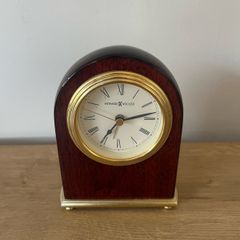 Howard Miller wooden and brass clock