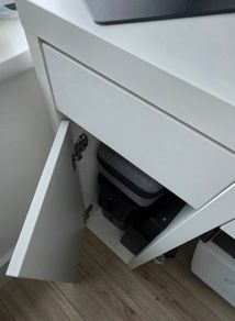 IKEA MICKE Desk with Storage - White