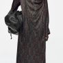 COS  Scarf-Detail Printed Midi Dress Image 2