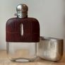 Edwardian Silver Plated Glass Flasks By James Dixon & Sons And Daniel & Arter Image 8