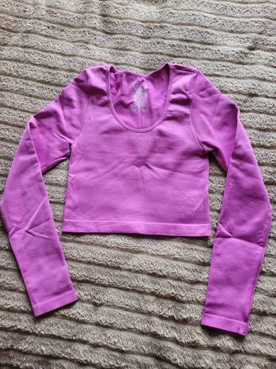 Primark Purple Long Sleeve Crop Top