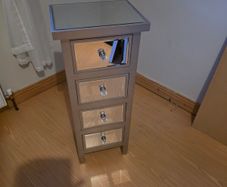 Mirrored Bedside Locker