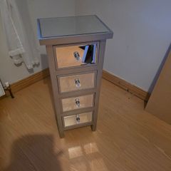 Mirrored Bedside Locker