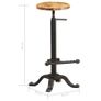 Bar Chairs 2 pcs Solid Mango Wood Image 6