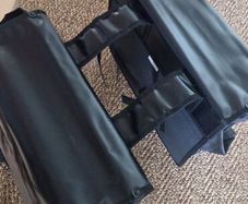 Double panier saddle bag for bike carrier and phone holder for handlebars