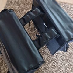 Double panier saddle bag for bike carrier and phone holder for handlebars