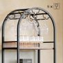 Wine rack, bottle rack, wine stand, metal with glass holder and wine storage for cellar, bar and storage room Image 5