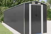 Garden Shed Anthracite 192x855x223 cm Galvanised Steel