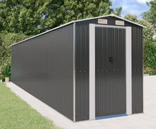Garden Shed Anthracite 192x855x223 cm Galvanised Steel