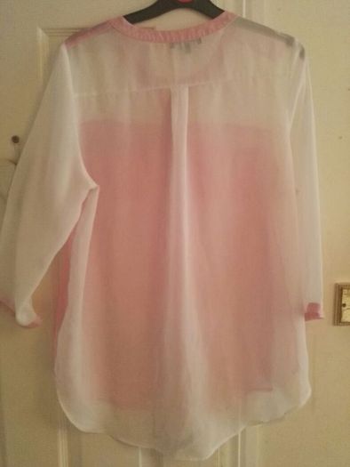 Pink And White Top