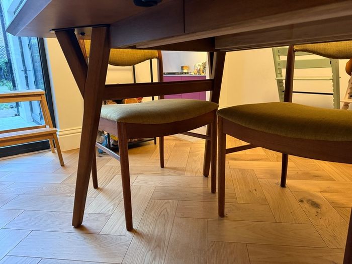 West Elm extendable dining table - mid-century