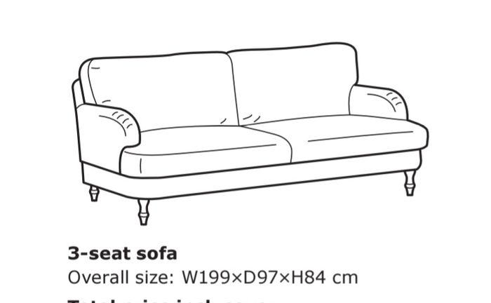 Three seat Stocksund sofa