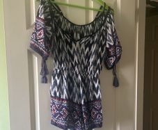 Angie colouful jersey playsuit
