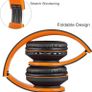 LIMITED TIME DEAL Wireless Bluetooth Over Ear Stereo Headphones, Wireless and Wired Mode Headsets with Soft Memory-Protein Earmuffs, Built-in Mic for Mobile Phone PC Laptop Image 5