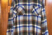 Paul Galvin Checked Flannel Shirt Medium Chest 38-40inch