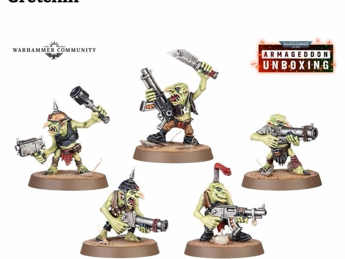 Warhammer 40K Orks mob of 10 Gretchin