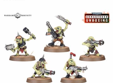 Warhammer 40K Orks mob of 10 Gretchin