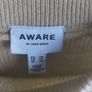 Aware by Vero Moda light brown and white striped sweater Image 2
