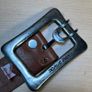 Vintage Devils Skin By Guido Angeloni Studded Leather Belt Italian Handmade Image 9