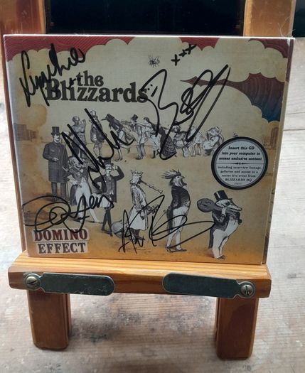 Fully signed The Blizzards 2008 CD Domino Effect
