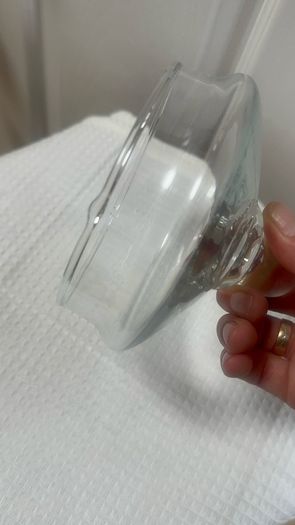 glass jar with lid for candies and cookies