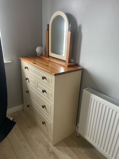 Chest of Drawers and Mirror