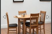 Oak oval round extending dining table new