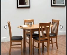 Oak oval round extending dining table new