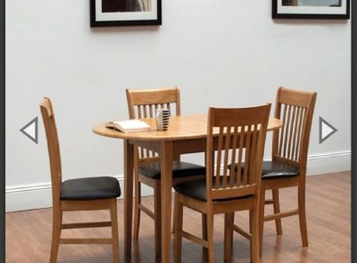 Oak oval round extending dining table new