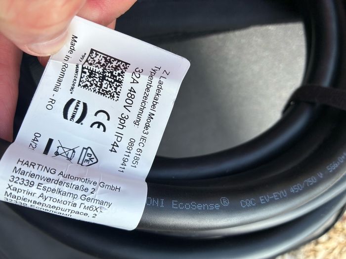 type 2 charging ev car cable